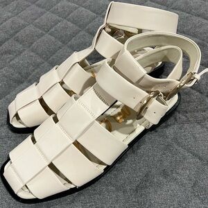 Sam Edelman White Strappy Sandals